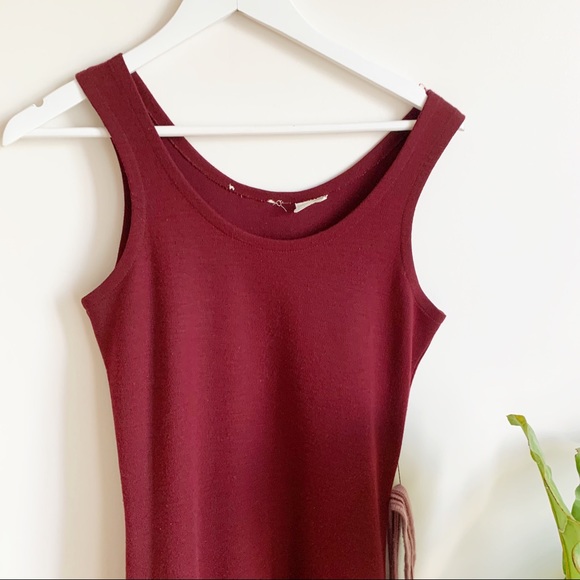 Vintage Vine Ruffle Belted Sleeveless Dress 8 - Picture 4 of 8